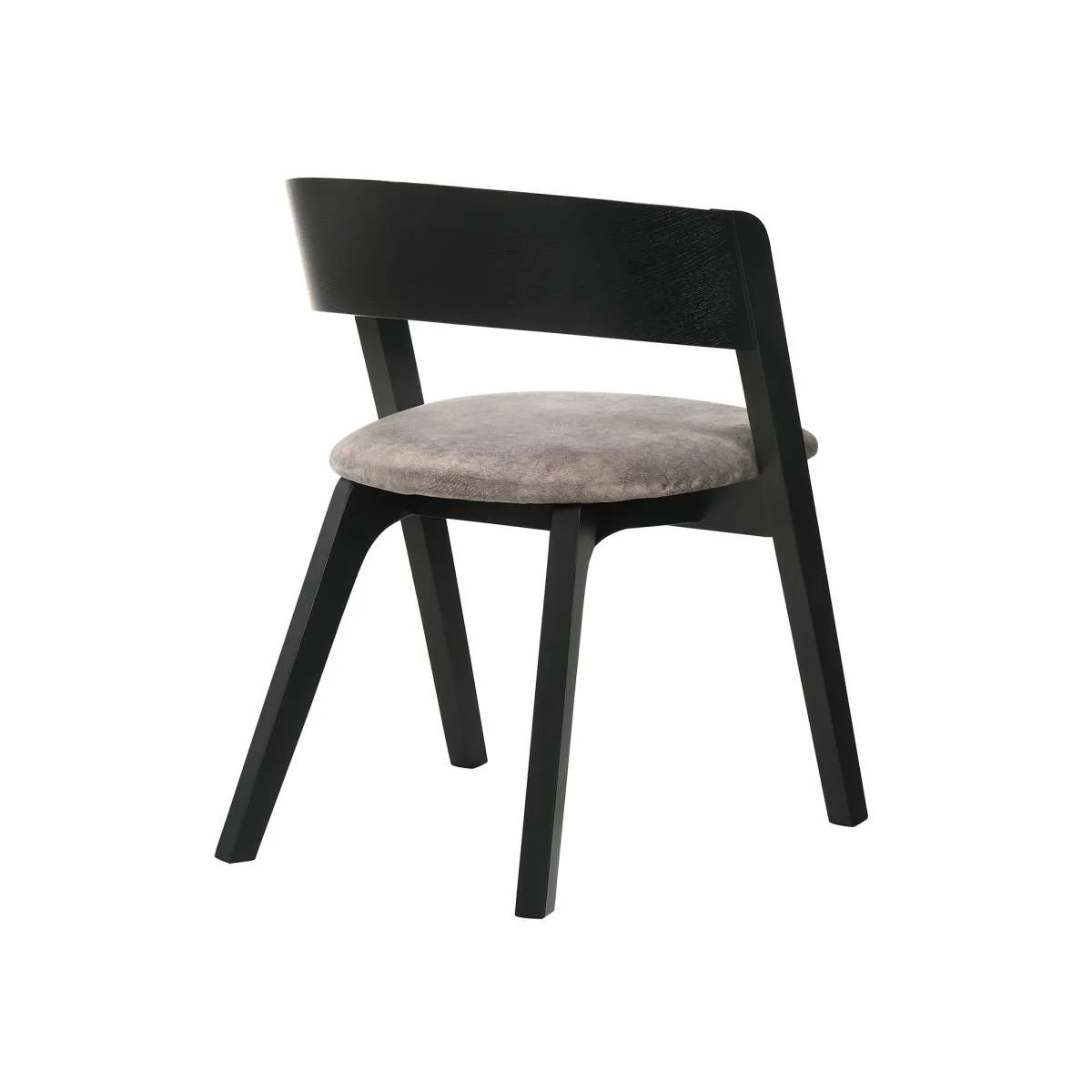 Venus and Jackie 5 Piece Black Marble Round Dining Set By Armen Living - Image 4