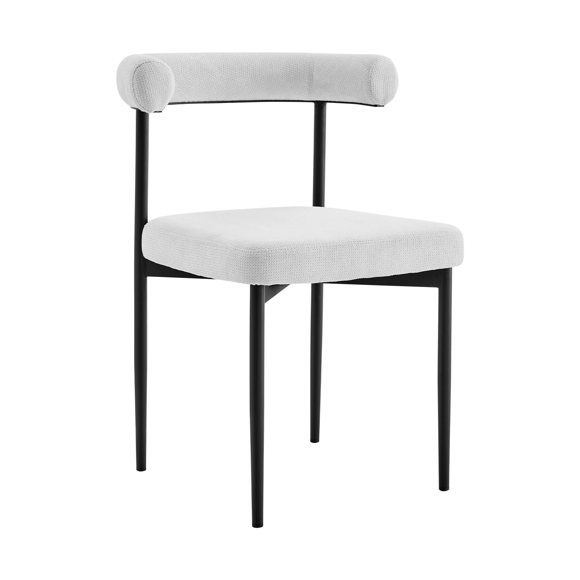Veronica Shannon 5 Piece Round Glass Dining Table Set with Gold Brushed Stainless Steel and Taupe Fabric By Armen Living - Image 63