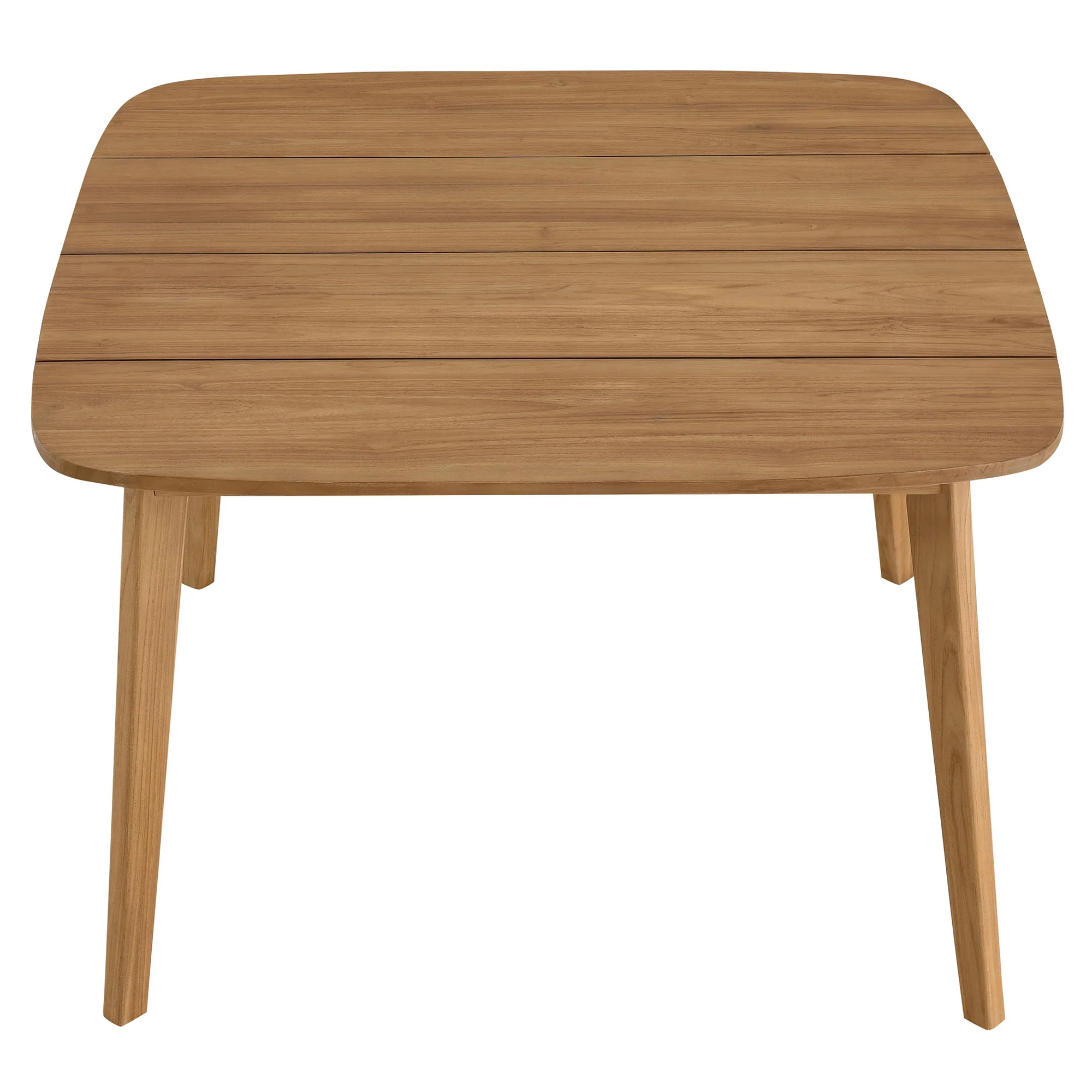 Vienna 46" Square Outdoor Patio Teak Wood Dining Table by Modway - Image 4