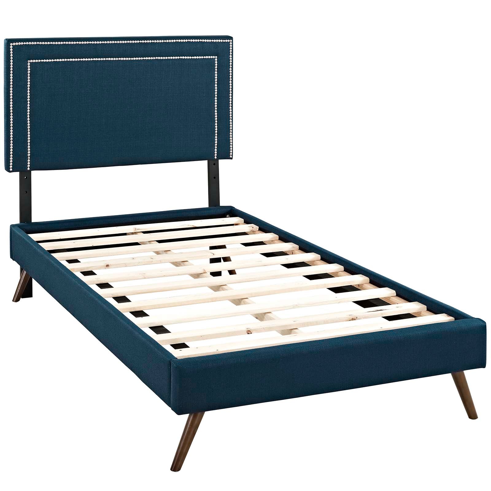 Virginia Twin Fabric Platform Bed with Round Splayed Legs By Modway - MOD-5911 - Image 3