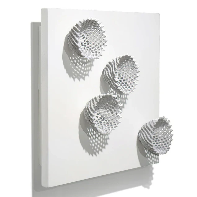 Wall Play Lace, Outdoor Cream/ Set Of 8 By Gold Leaf Design Group