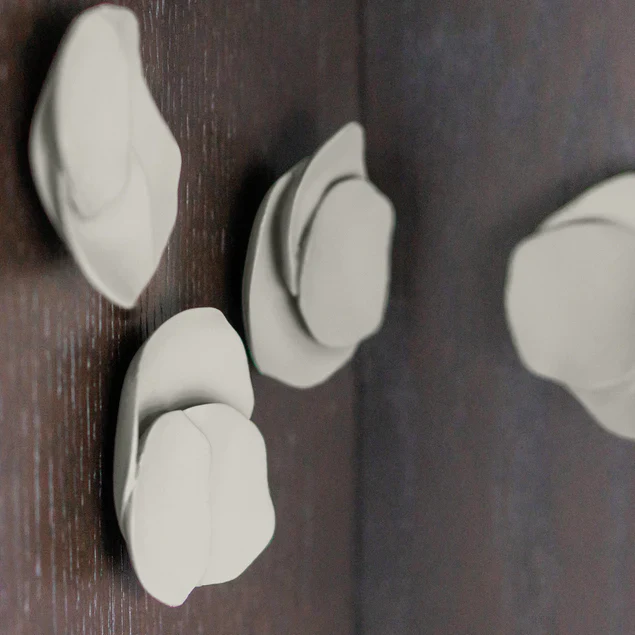 Wall Play Lichen, Grey Dove Set Of 10 By Gold Leaf Design Group