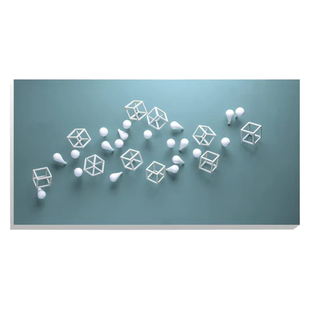 Wall Play Substrate Blue Grey By Gold Leaf Design Group