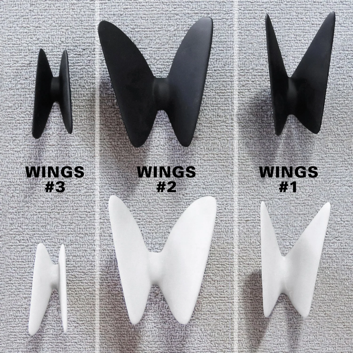 Wall Play™: Wings #3, DK Grey/ Black By Gold Leaf - Image 4