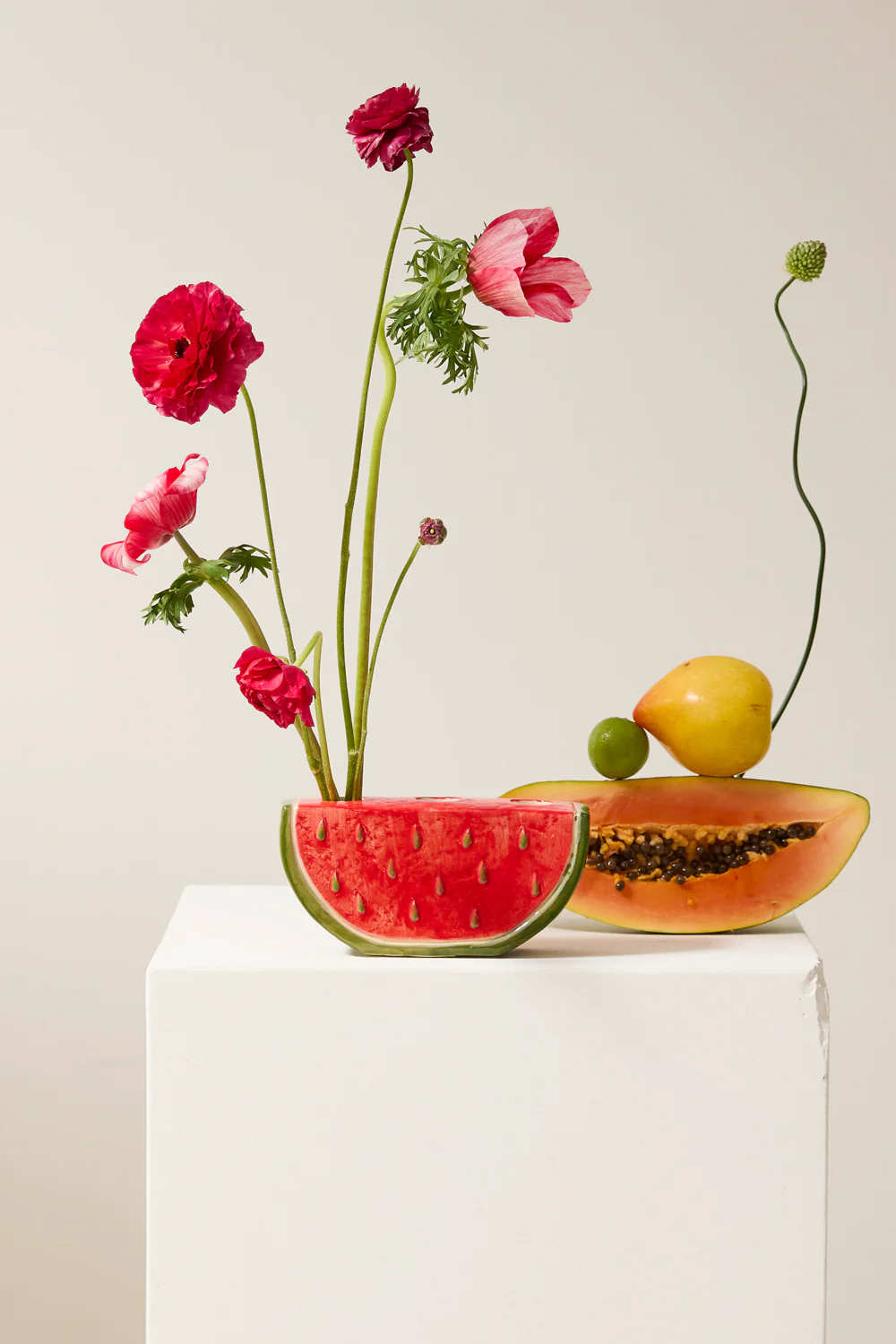 Watermelon Budvase Set of 4 By Accent Decor - Image 3