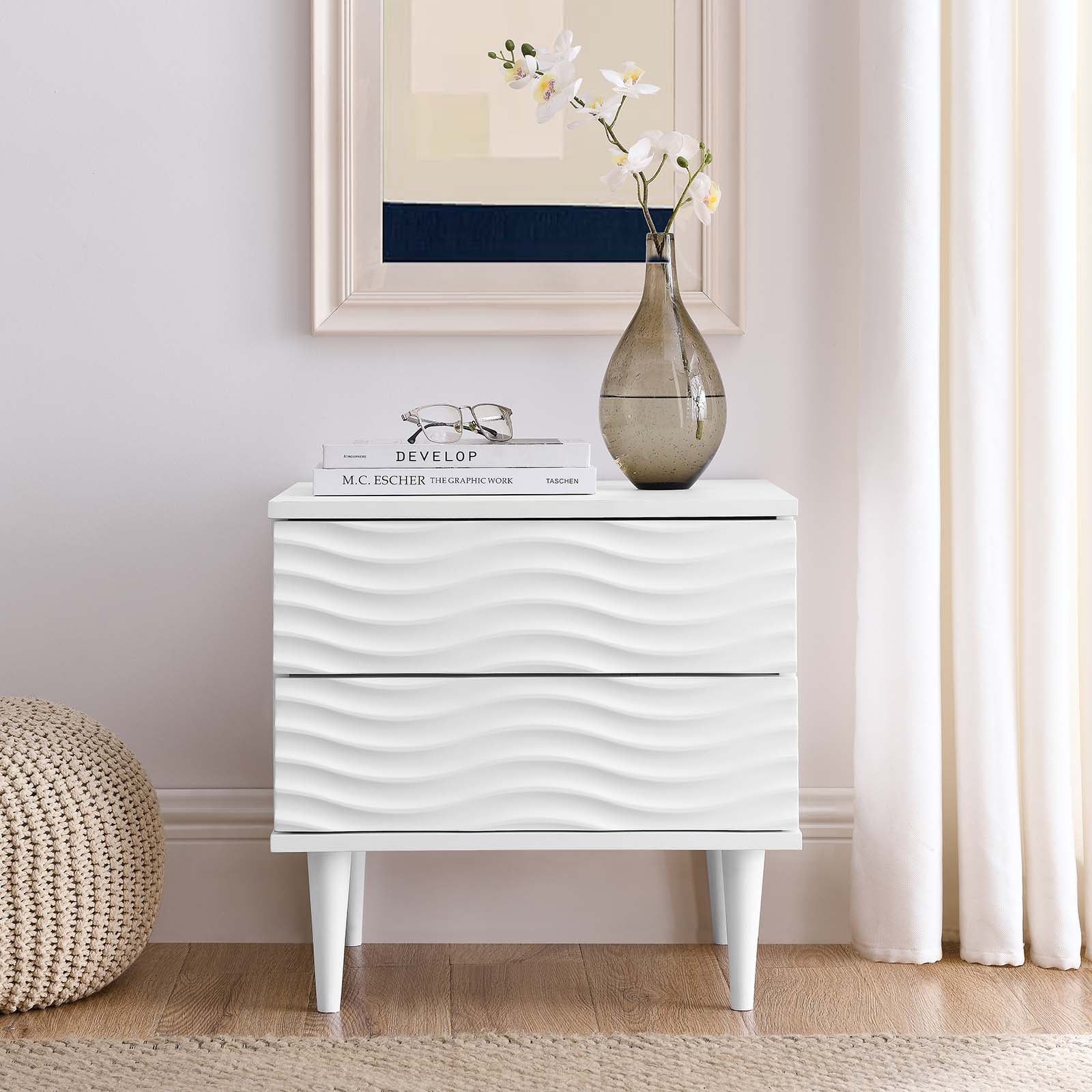 Wavelet 2-Drawer Nightstand By Modway - MOD-7079