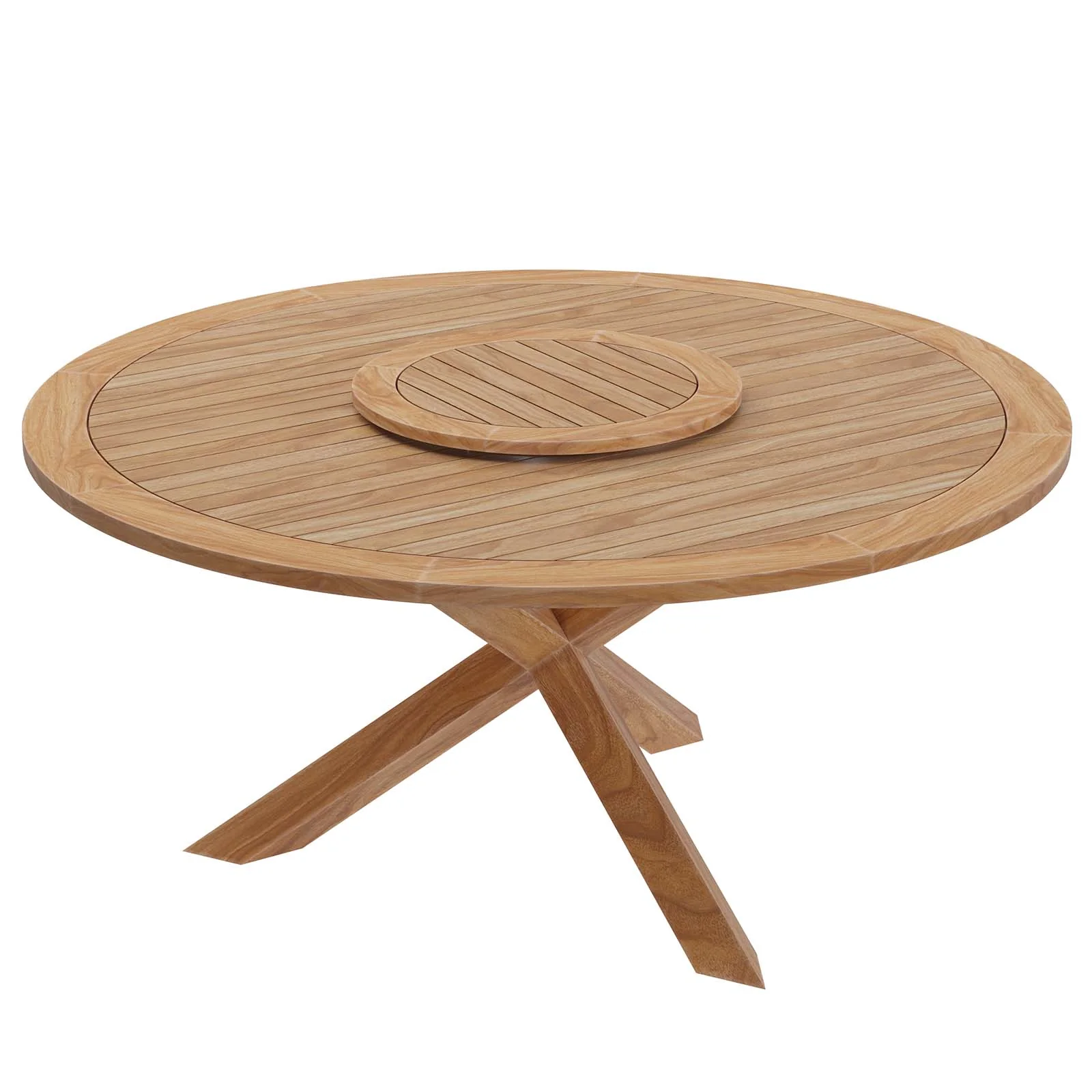 Wellspring 5-Piece Outdoor Patio Teak Wood Dining Set By Modway - EEI-6118 - Image 28