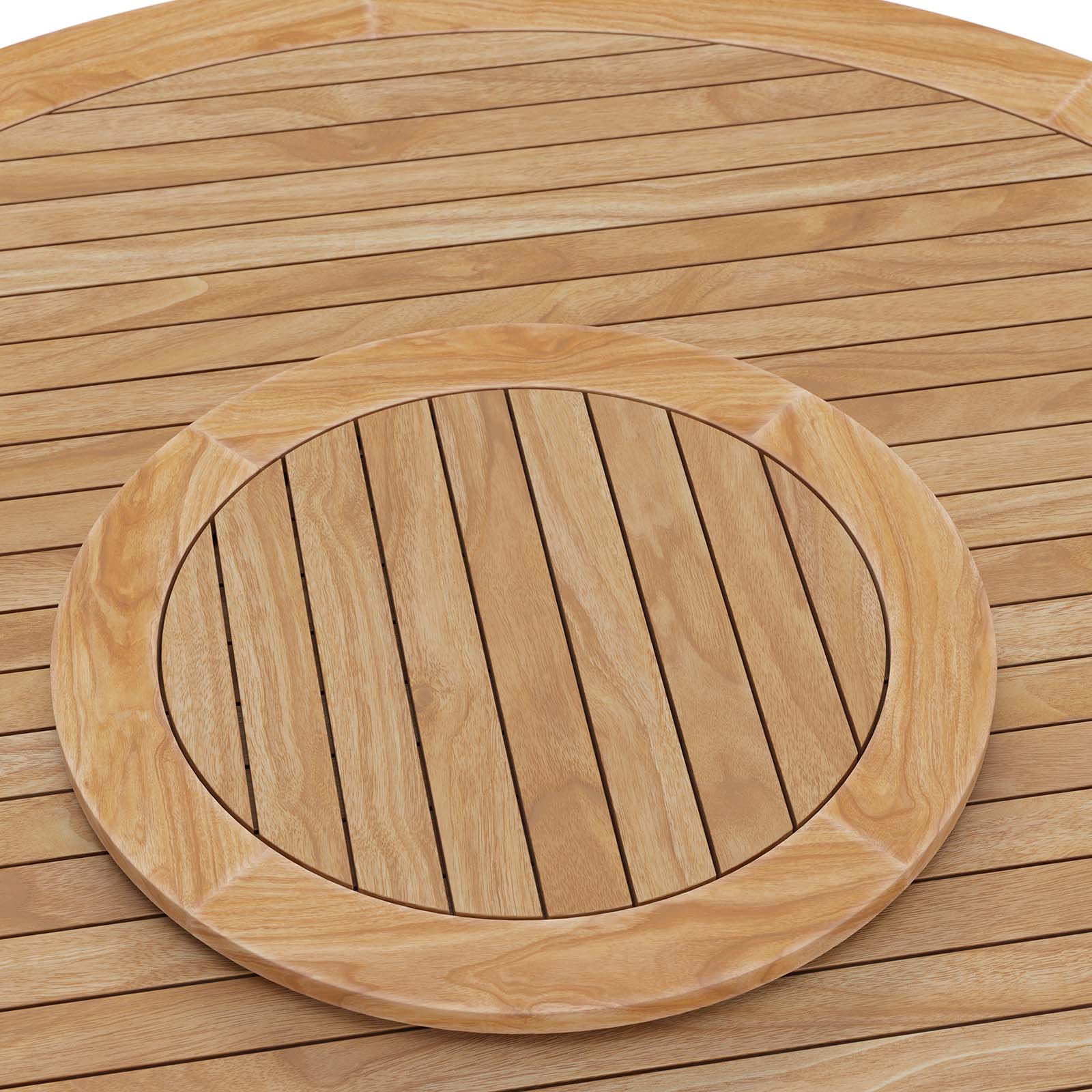 Wellspring 5-Piece Outdoor Patio Teak Wood Dining Set By Modway - EEI-6118 - Image 30
