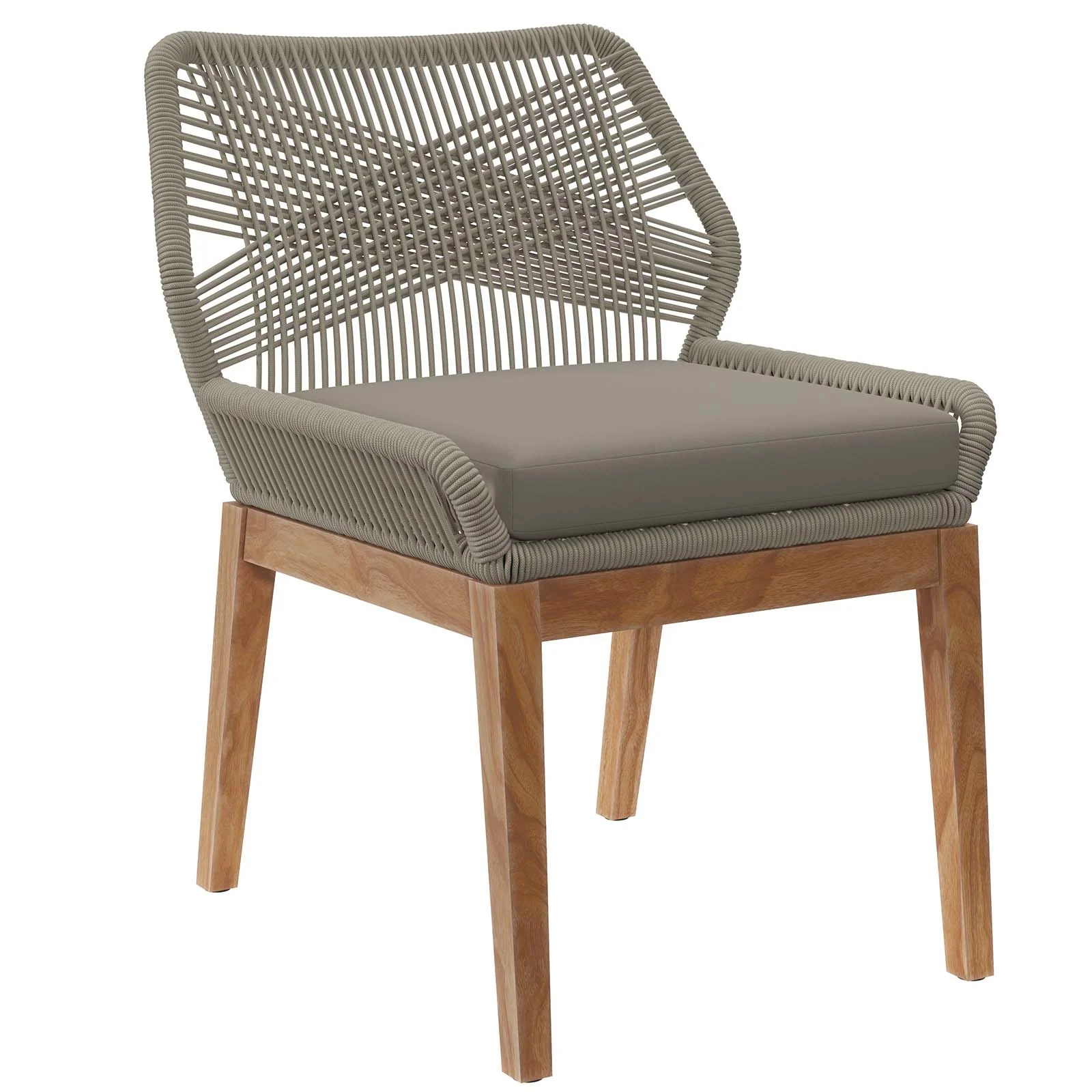 Wellspring 5-Piece Outdoor Patio Teak Wood Dining Set By Modway - EEI-6118 - Image 31