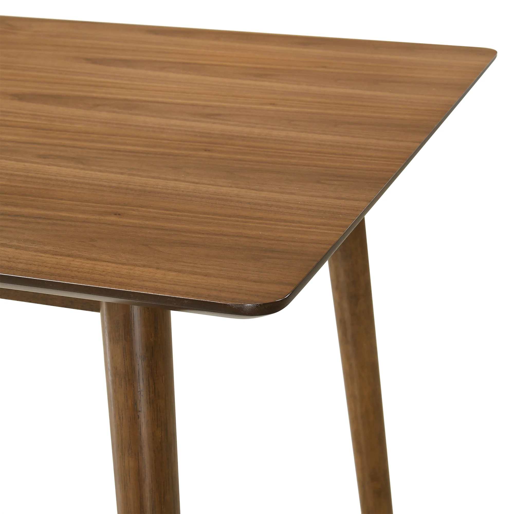 Westmont Santana 5 Piece Walnut Wood Dining Table Set with Blue Fabric By Armen Living - Image 19