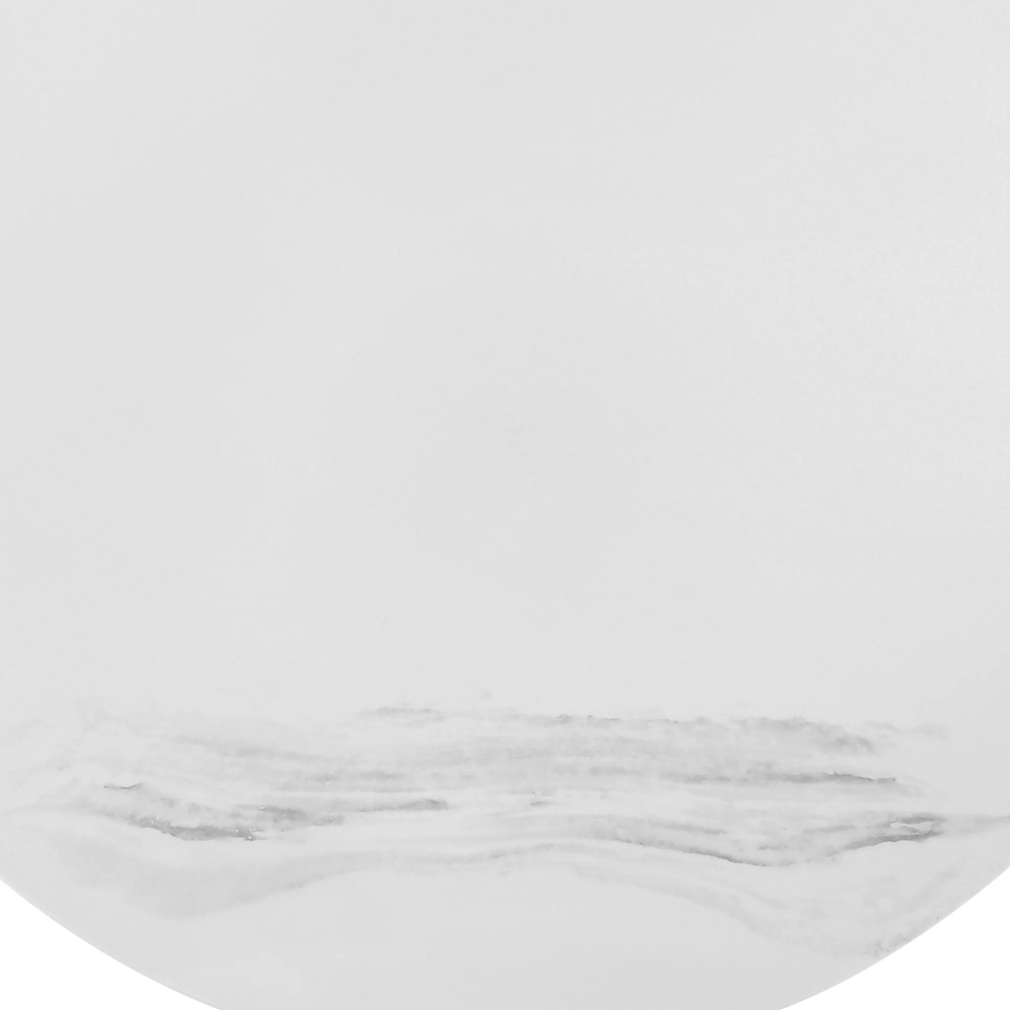 White And Black Genuine Marble And Metal Round Coffee Table By Homeroots - Image 6