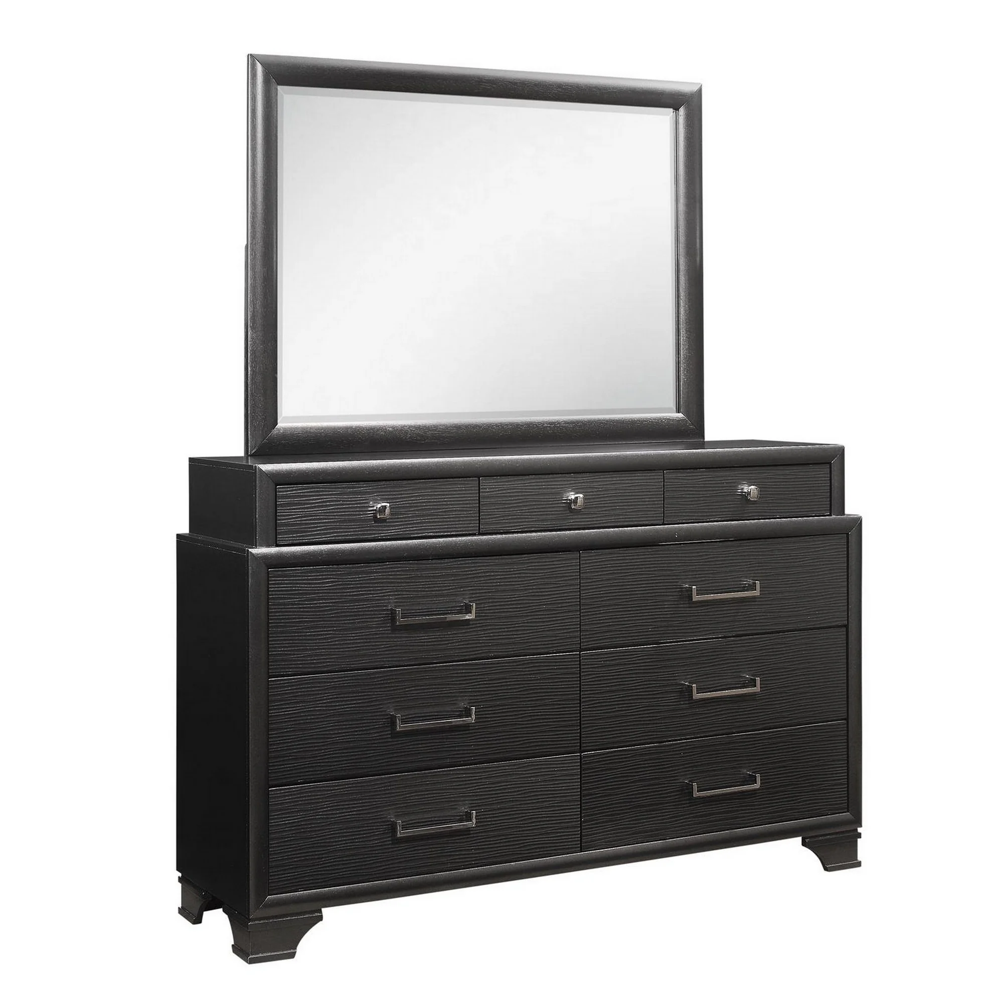 White Mirror with Rectangular Wood Trim By Homeroots - Image 8