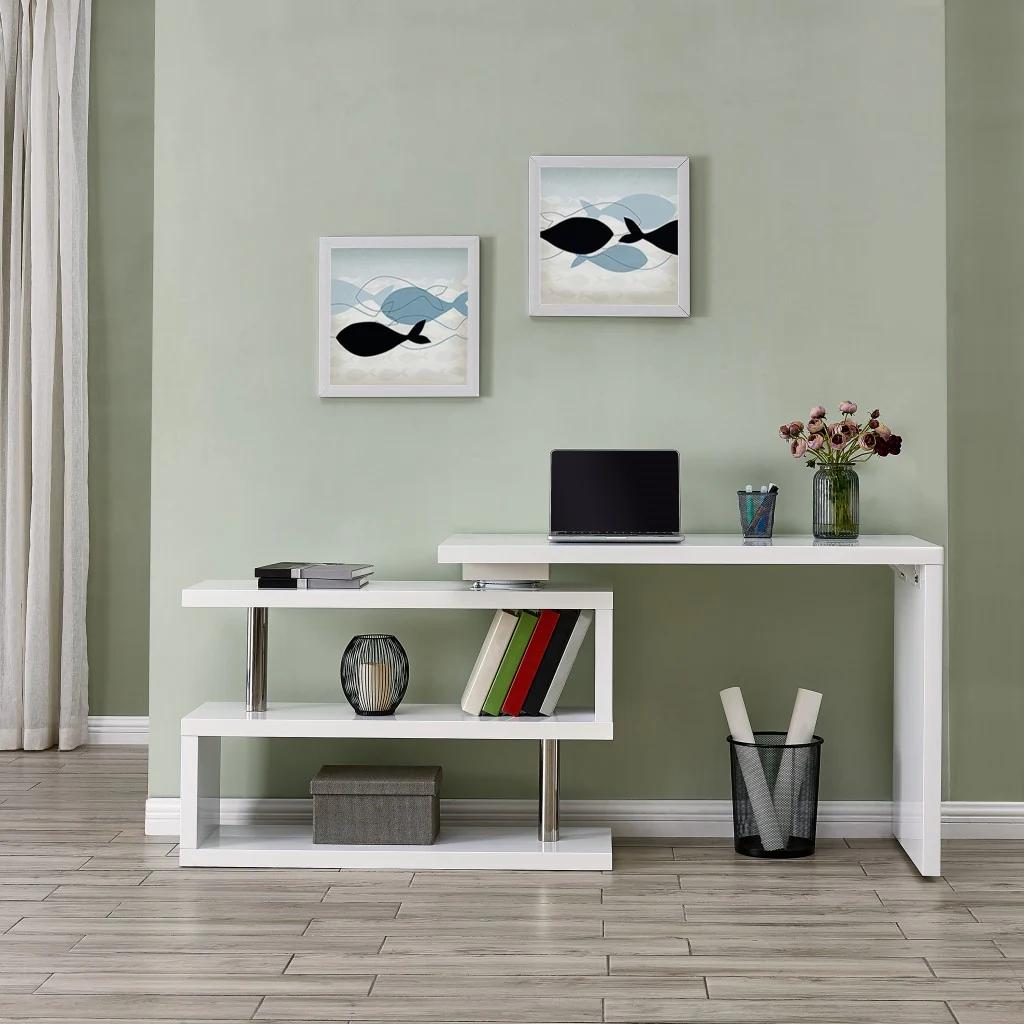 White Multifunctional Desk By Homeroots