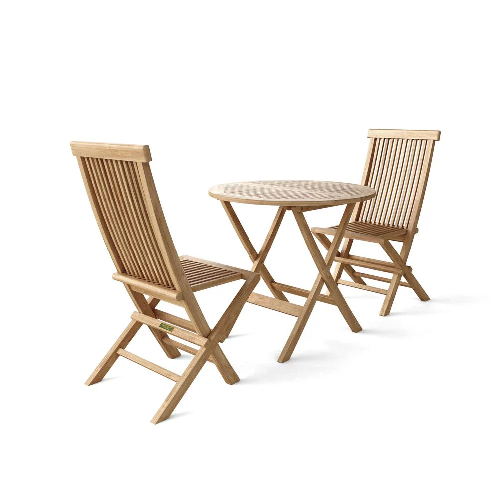 Windsor Classic 3-Pieces Bistro Set By Anderson Teak - Image 3