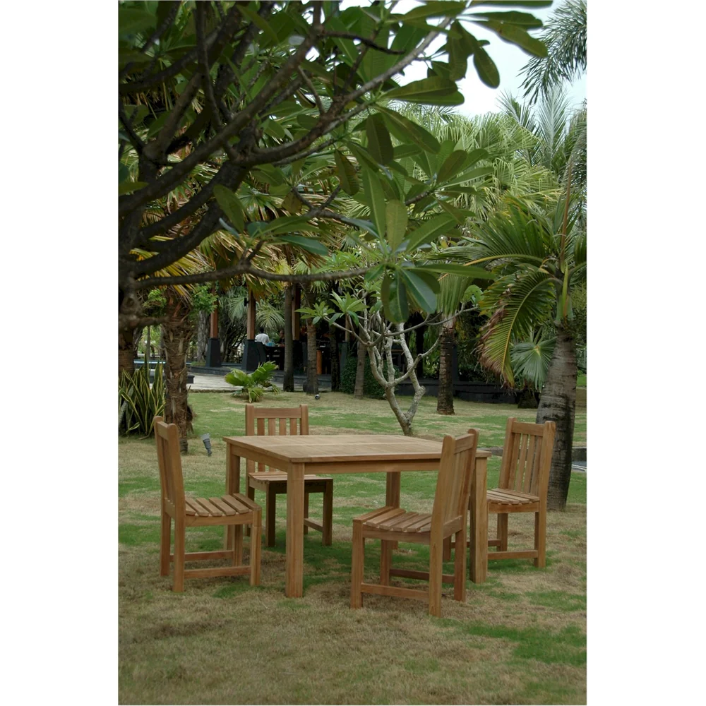 Windsor Classic Armchair 5-Pieces Dining Table Set By Anderson Teak - Image 2