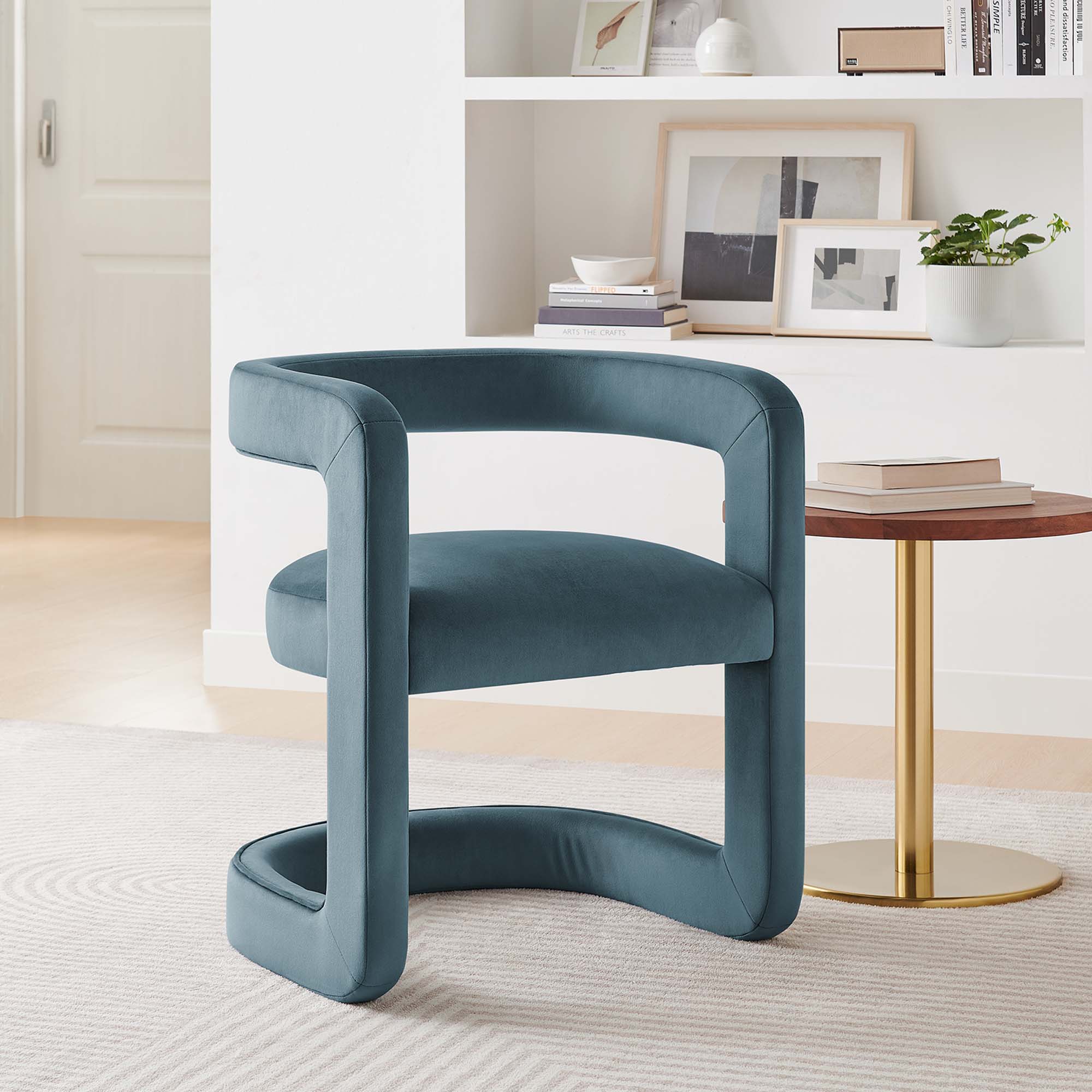 Winslow Barrel Performance Velvet Dining Chair by Modway - Image 11