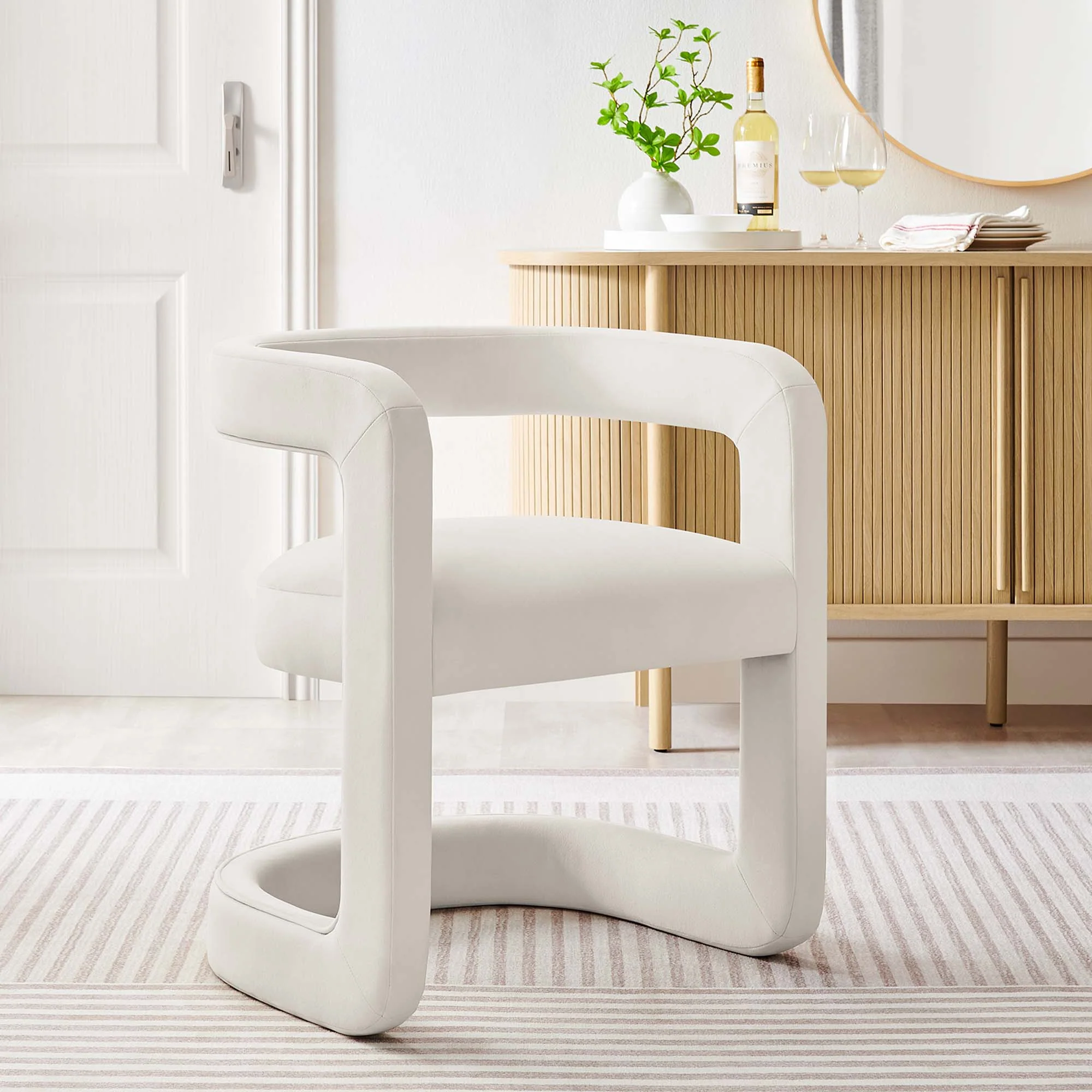Winslow Barrel Performance Velvet Dining Chair by Modway - Image 9