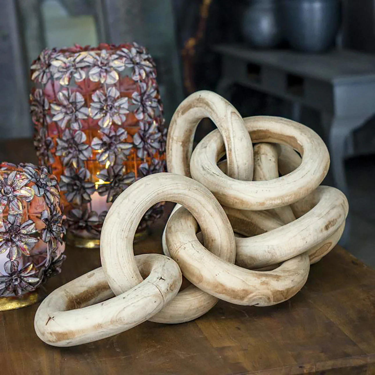 Wood Chain, 2 Link, Set of 2 By Gold Leaf - Image 7