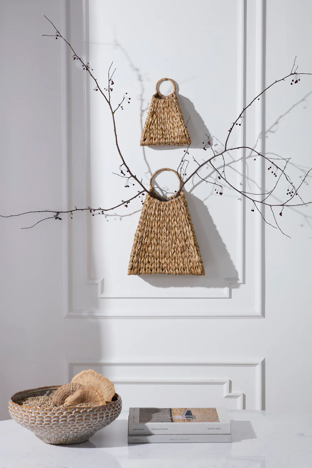 Woven Wall Basket Set of 4 By Accent Decor - Image 3