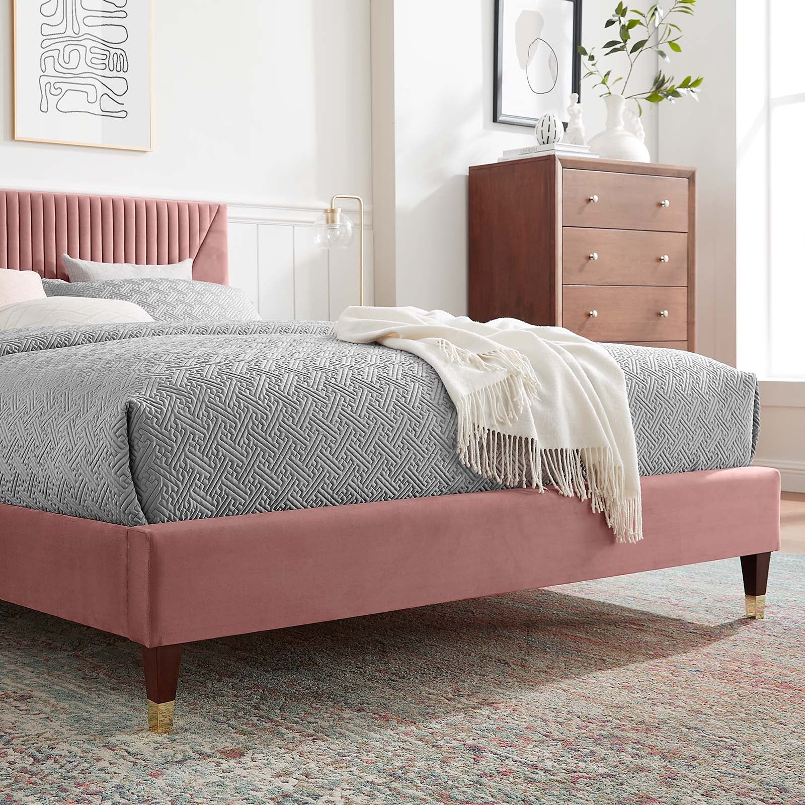 Yasmine Channel Tufted Performance Velvet Full Platform Bed By Modway - MOD-6996 - Image 15