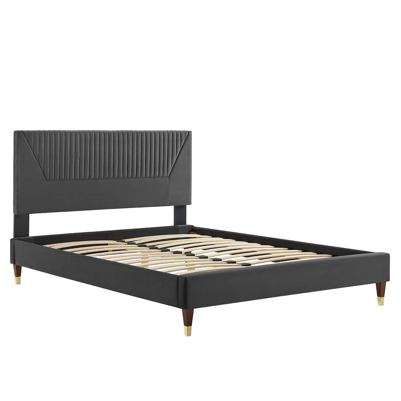 Yasmine Channel Tufted Performance Velvet Full Platform Bed By Modway - MOD-6996 - Image 5