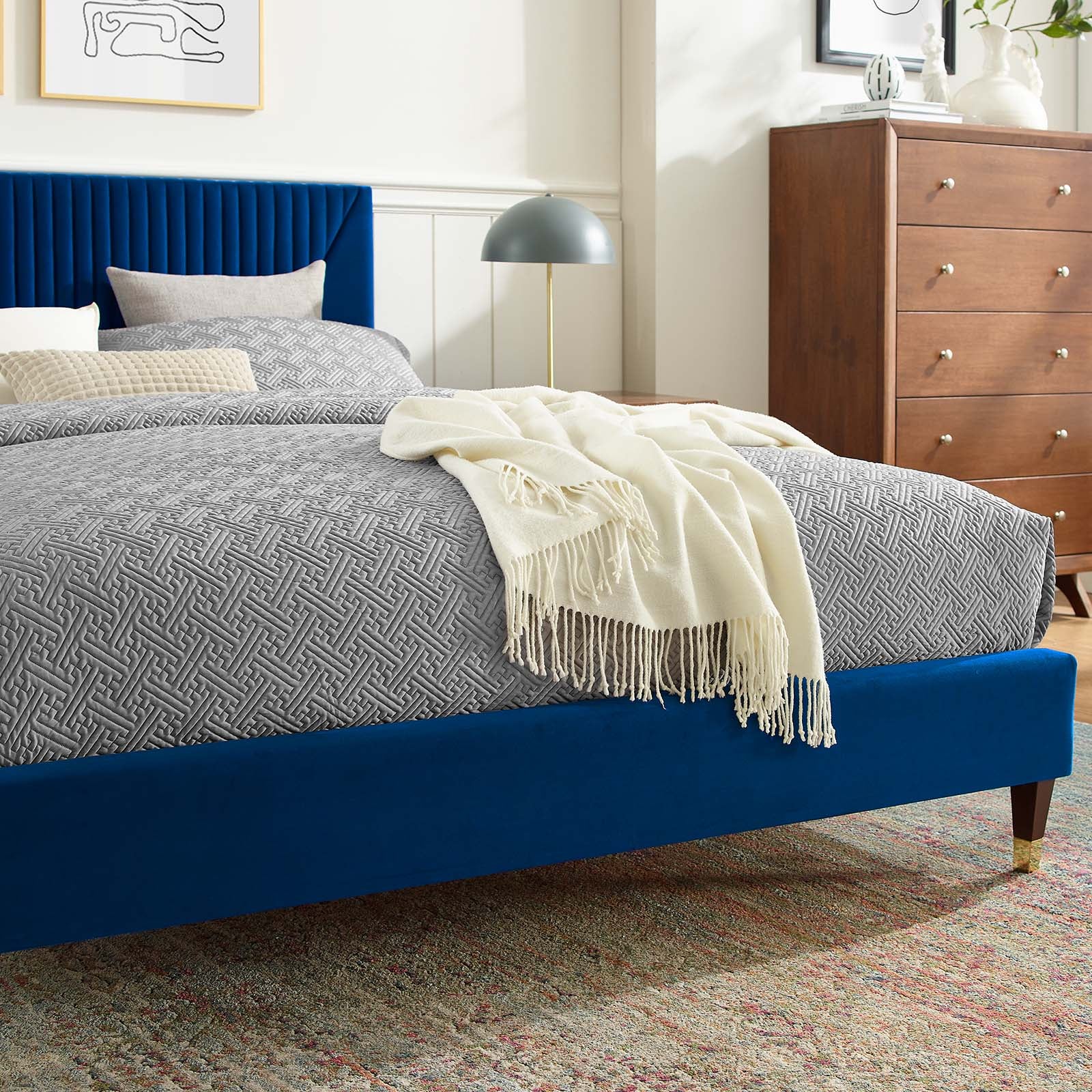 Yasmine Channel Tufted Performance Velvet Queen Platform Bed By Modway - MOD-6972 - Image 23