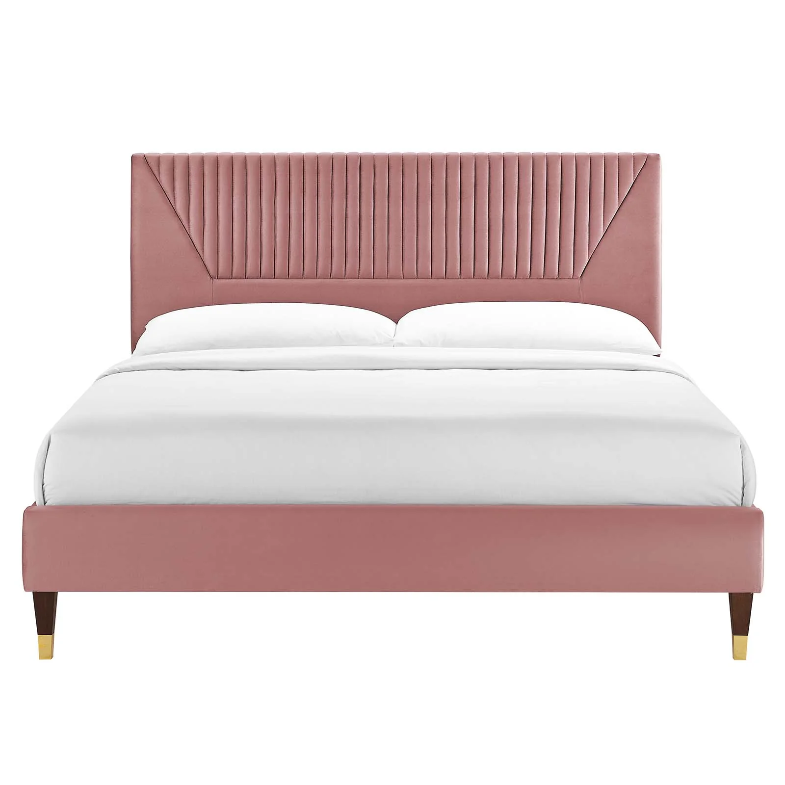 Yasmine Channel Tufted Performance Velvet Twin Platform Bed By Modway - MOD-6984 - Image 11