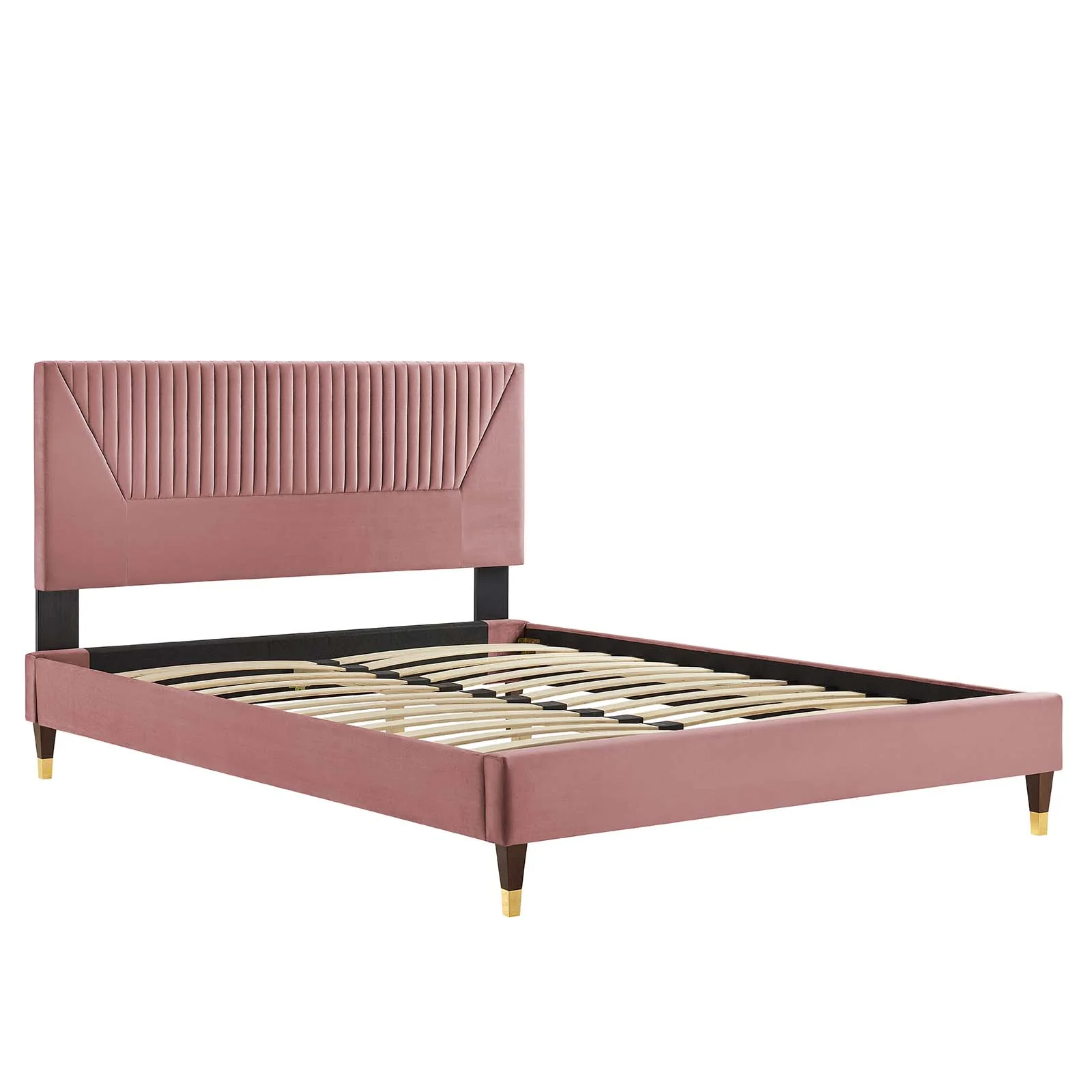 Yasmine Channel Tufted Performance Velvet Twin Platform Bed By Modway - MOD-6984 - Image 12