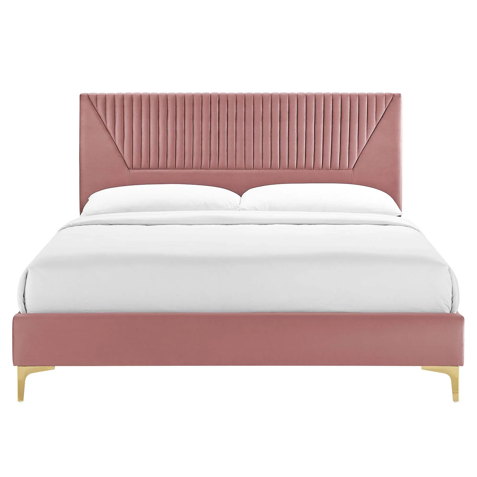 Yasmine Channel Tufted Performance Velvet Twin Platform Bed By Modway - MOD-6992 - Image 11