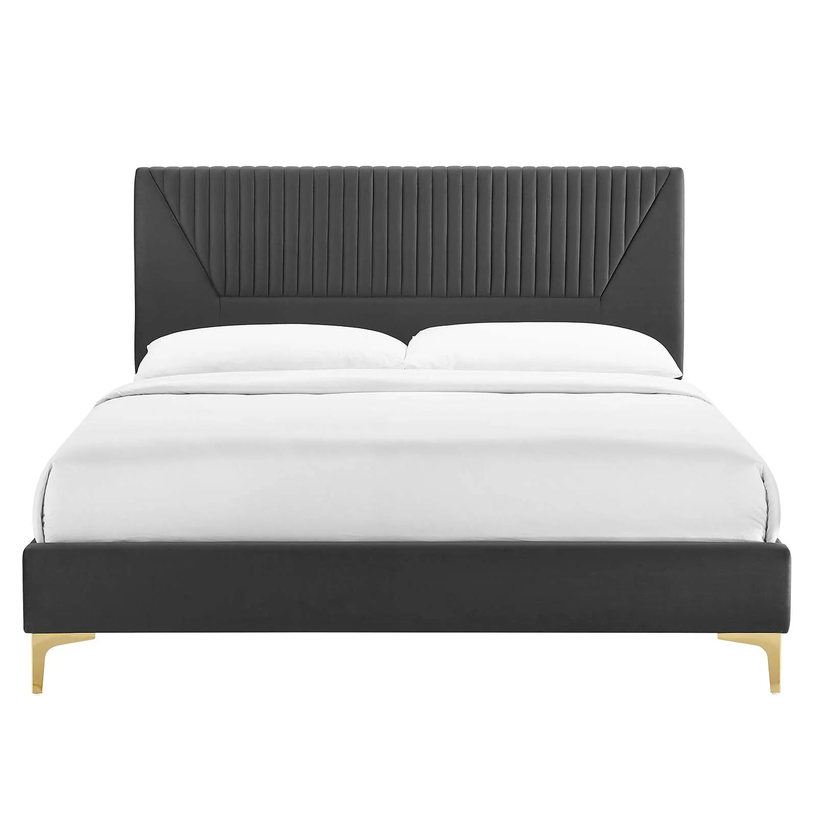 Yasmine Channel Tufted Performance Velvet Twin Platform Bed By Modway - MOD-6992 - Image 4