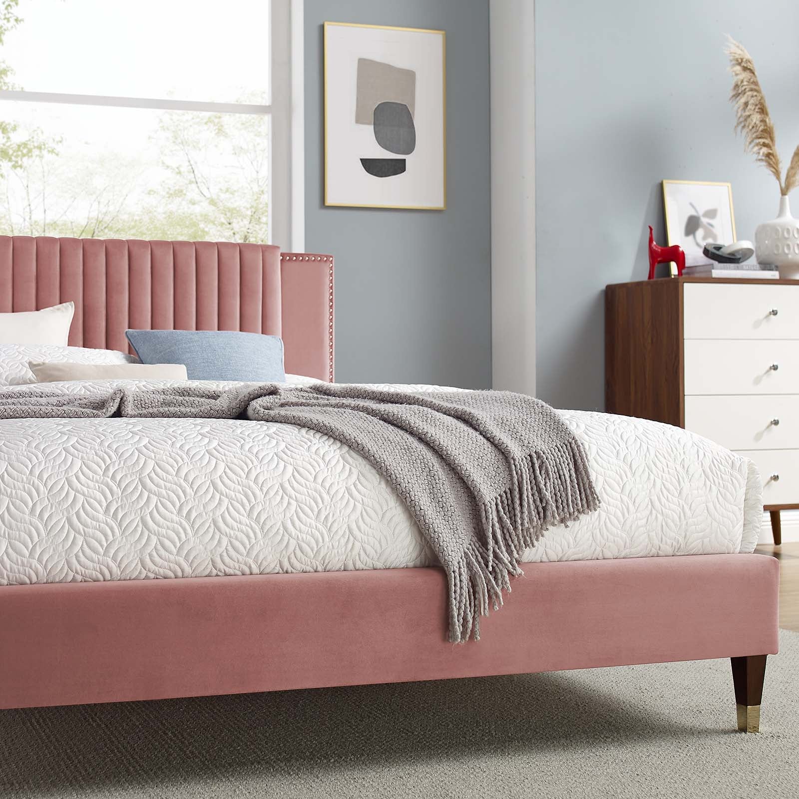 Zahra Channel Tufted Performance Velvet Full Platform Bed By Modway - MOD-6994 - Image 15