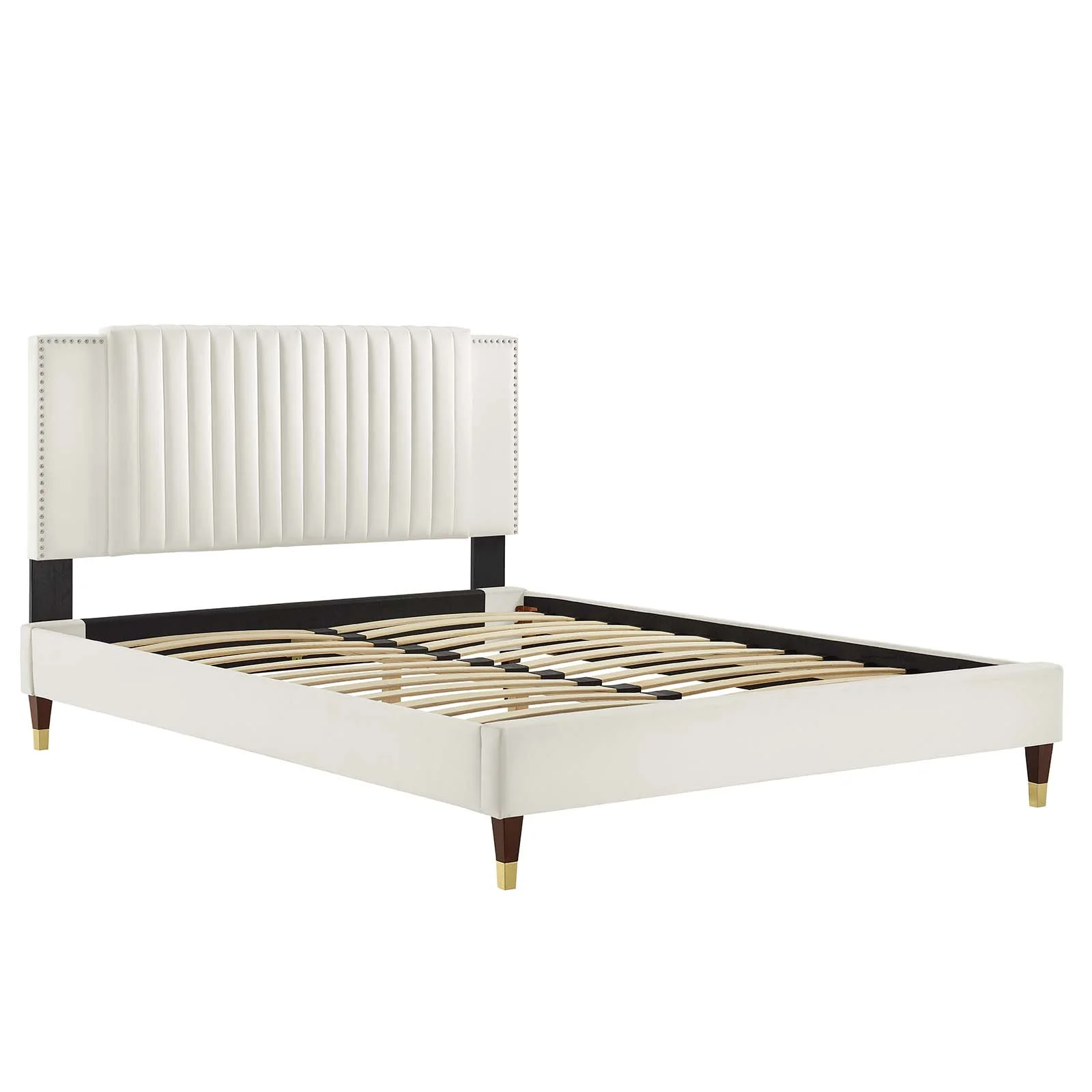 Zahra Channel Tufted Performance Velvet Queen Platform Bed By Modway - MOD-6970 - Image 28