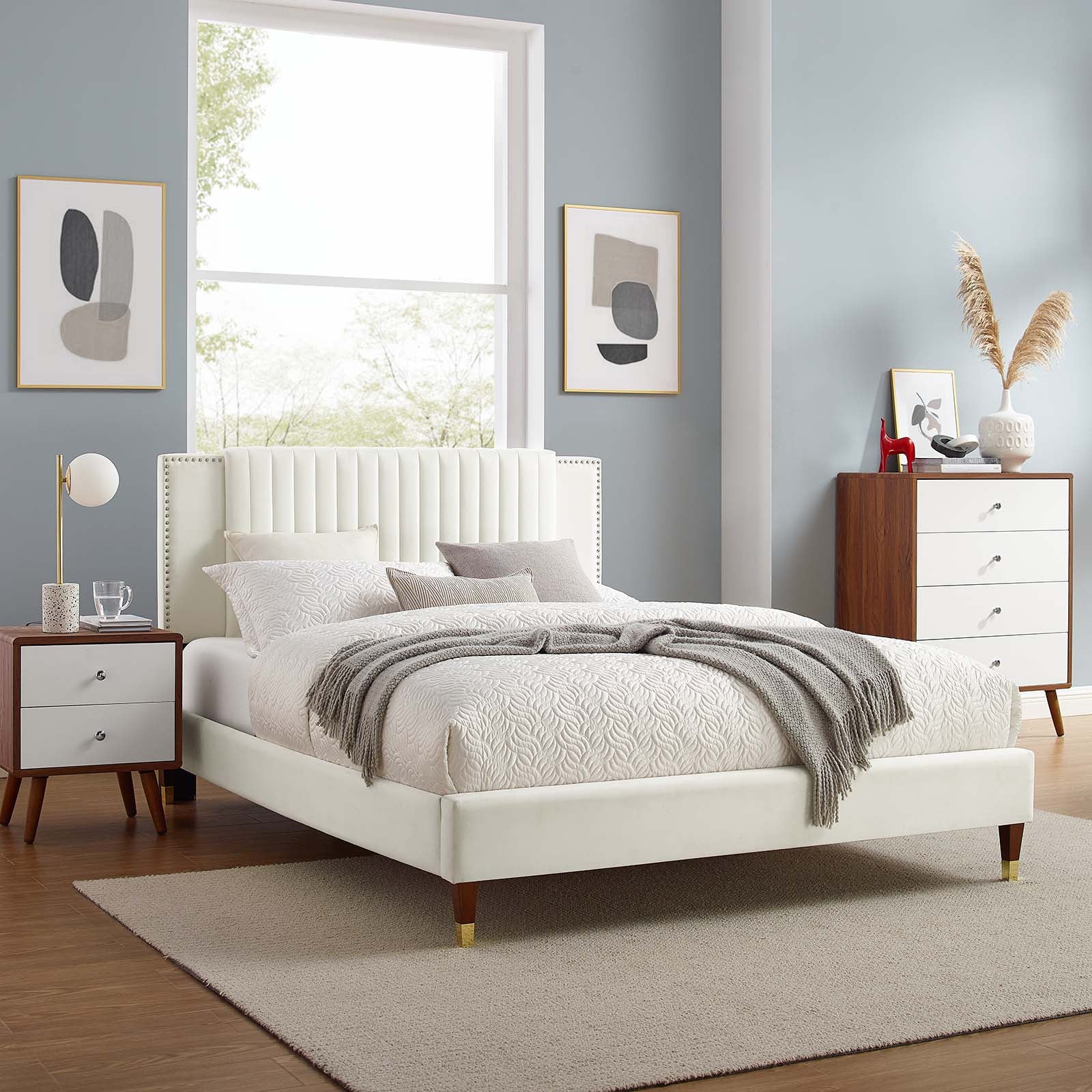 Zahra Channel Tufted Performance Velvet Twin Platform Bed By Modway - MOD-6982 - Image 32